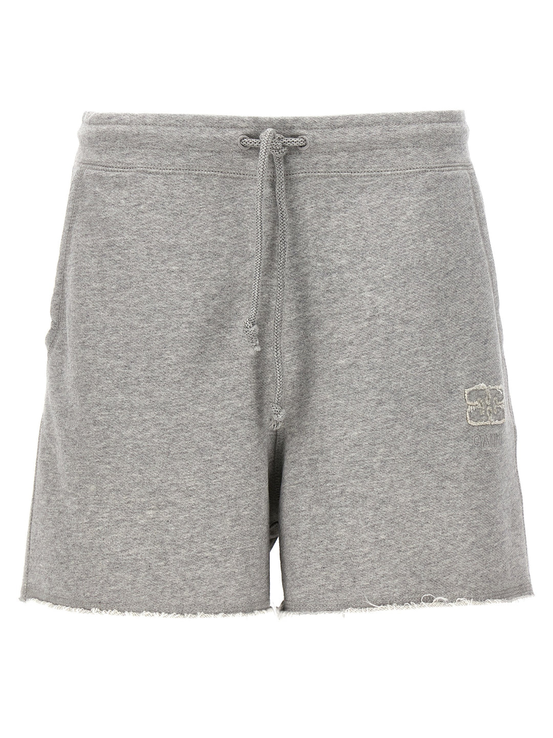 Embroidered Logo Bermuda Shorts Bermuda, Short Gray