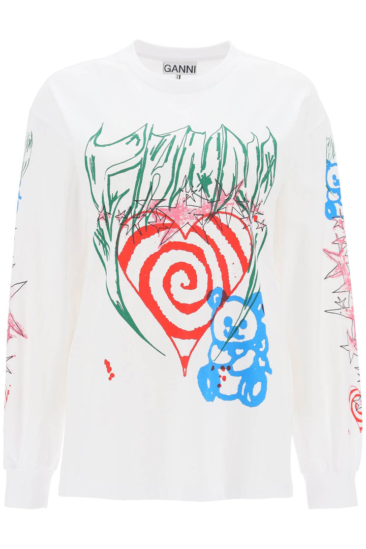 Printed Long Sleeve T Shirt