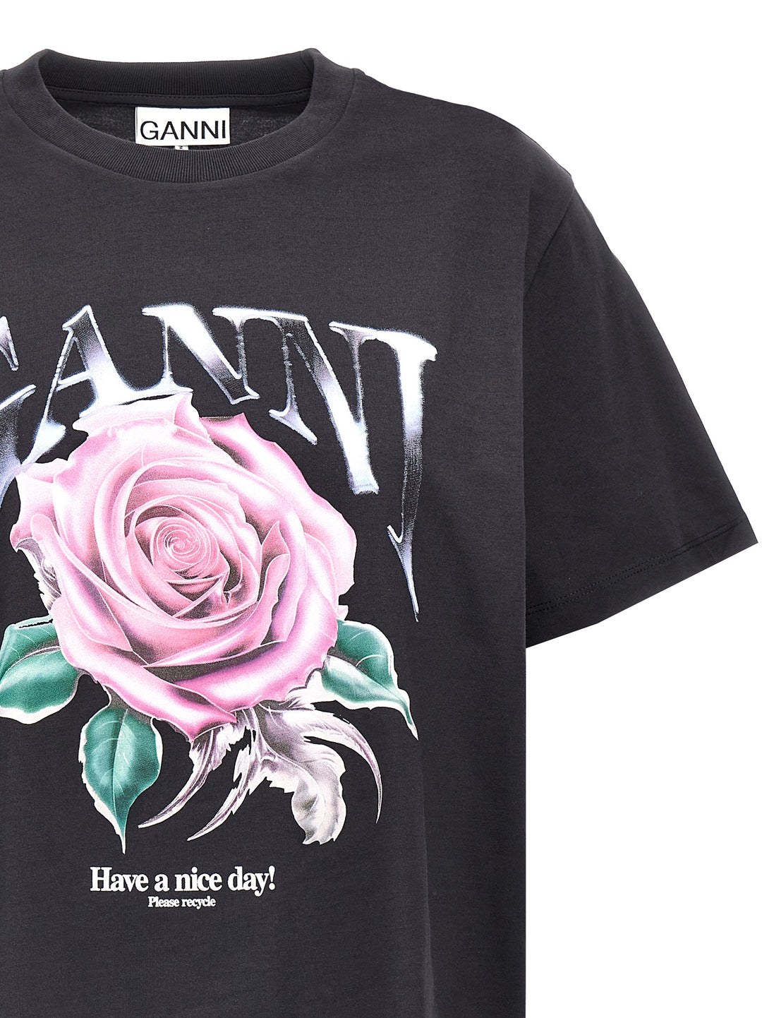 Rose T-Shirt Black