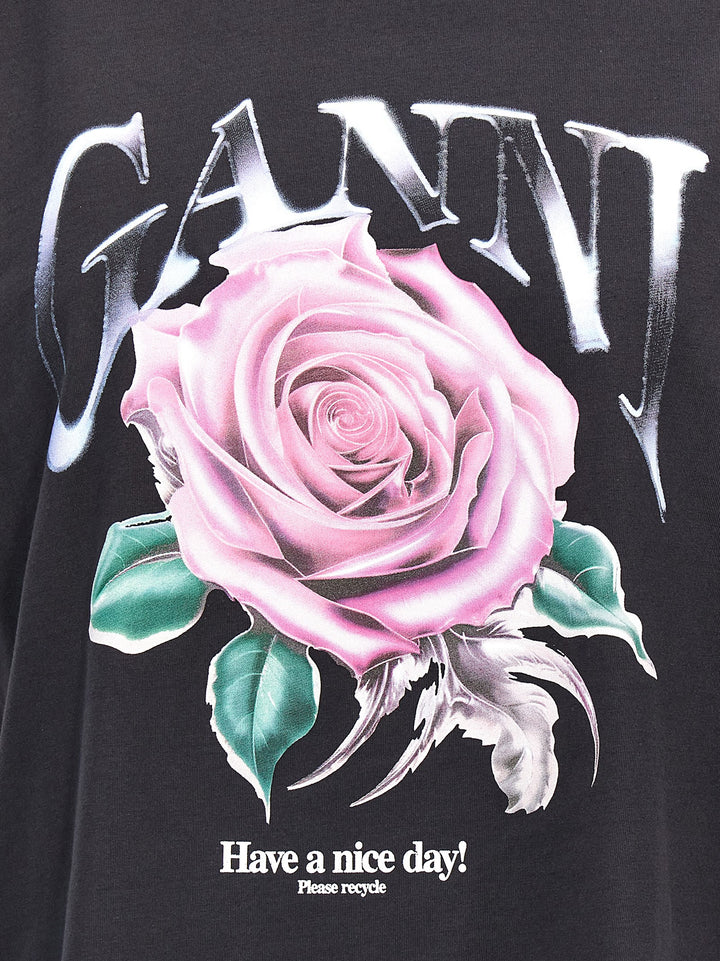 Rose T-Shirt Black