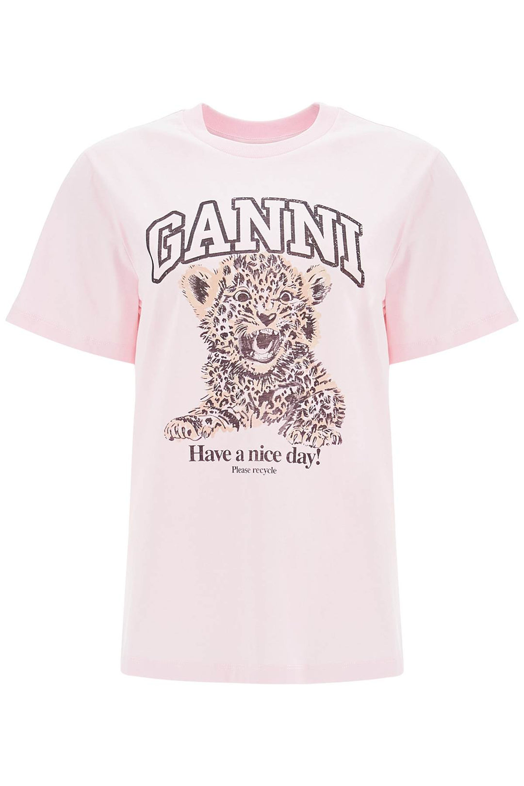 T Shirt Con Stampa Leopardo