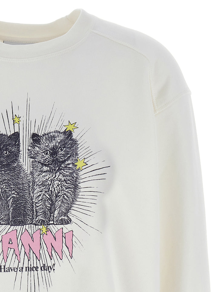 Kittens Sweatshirt White