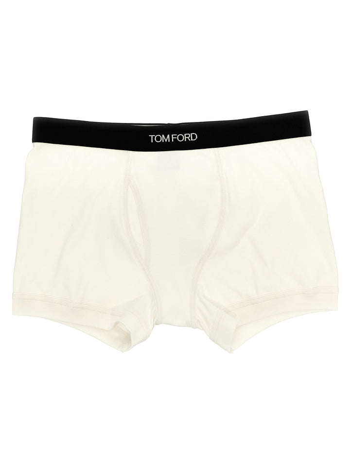 Logo Boxer Shorts Underwear, Body White/Black