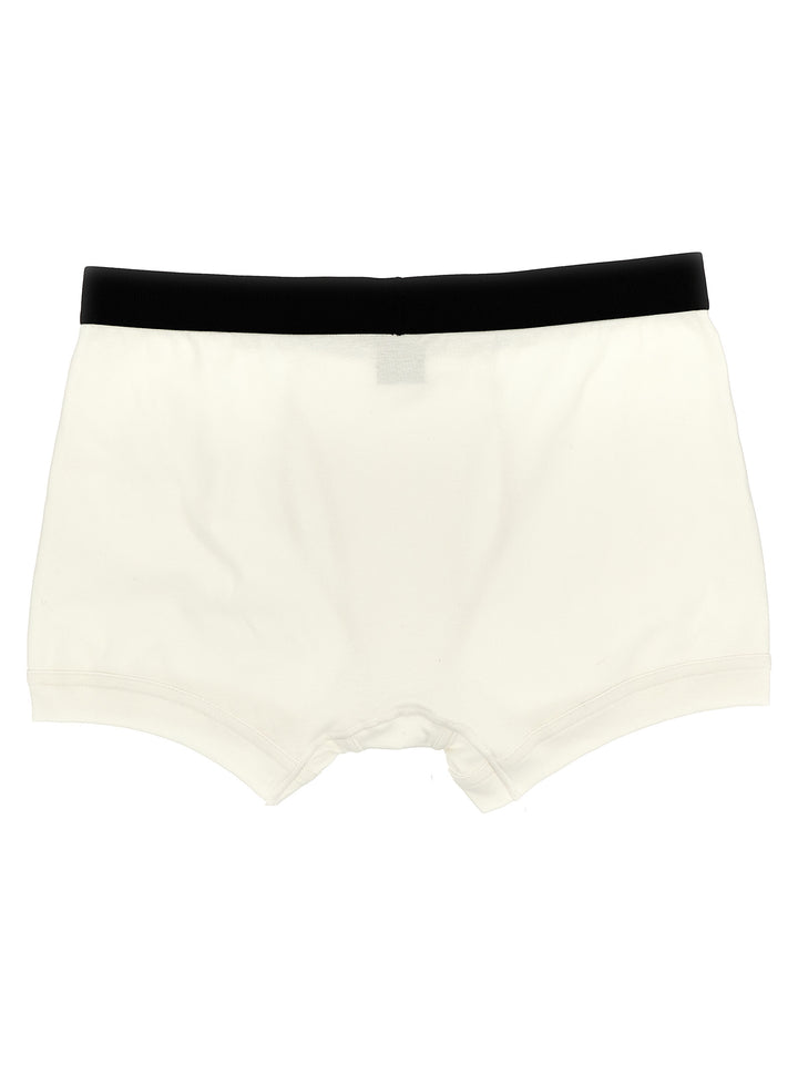 Logo Boxer Shorts Underwear, Body White/Black