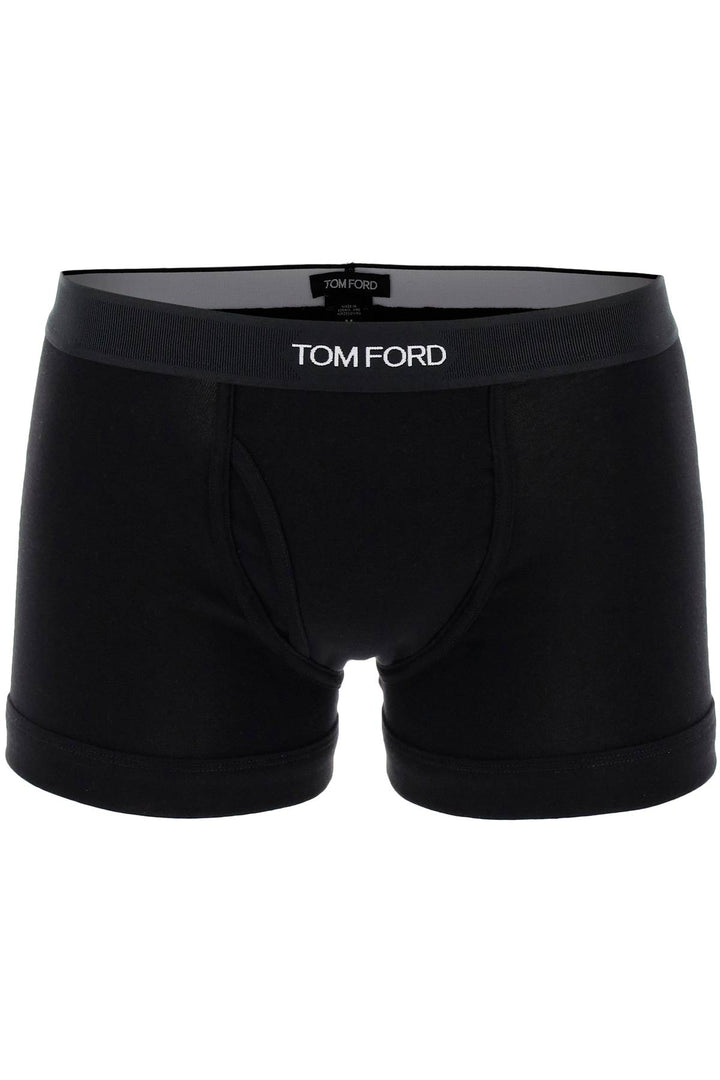 Cotton Boxer Briefs With Logo Band