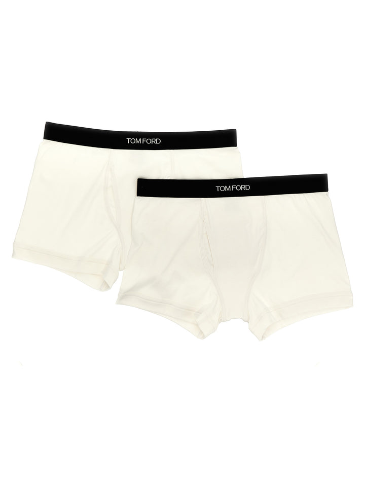 2-Pack Logo Boxers Underwear, Body White/Black