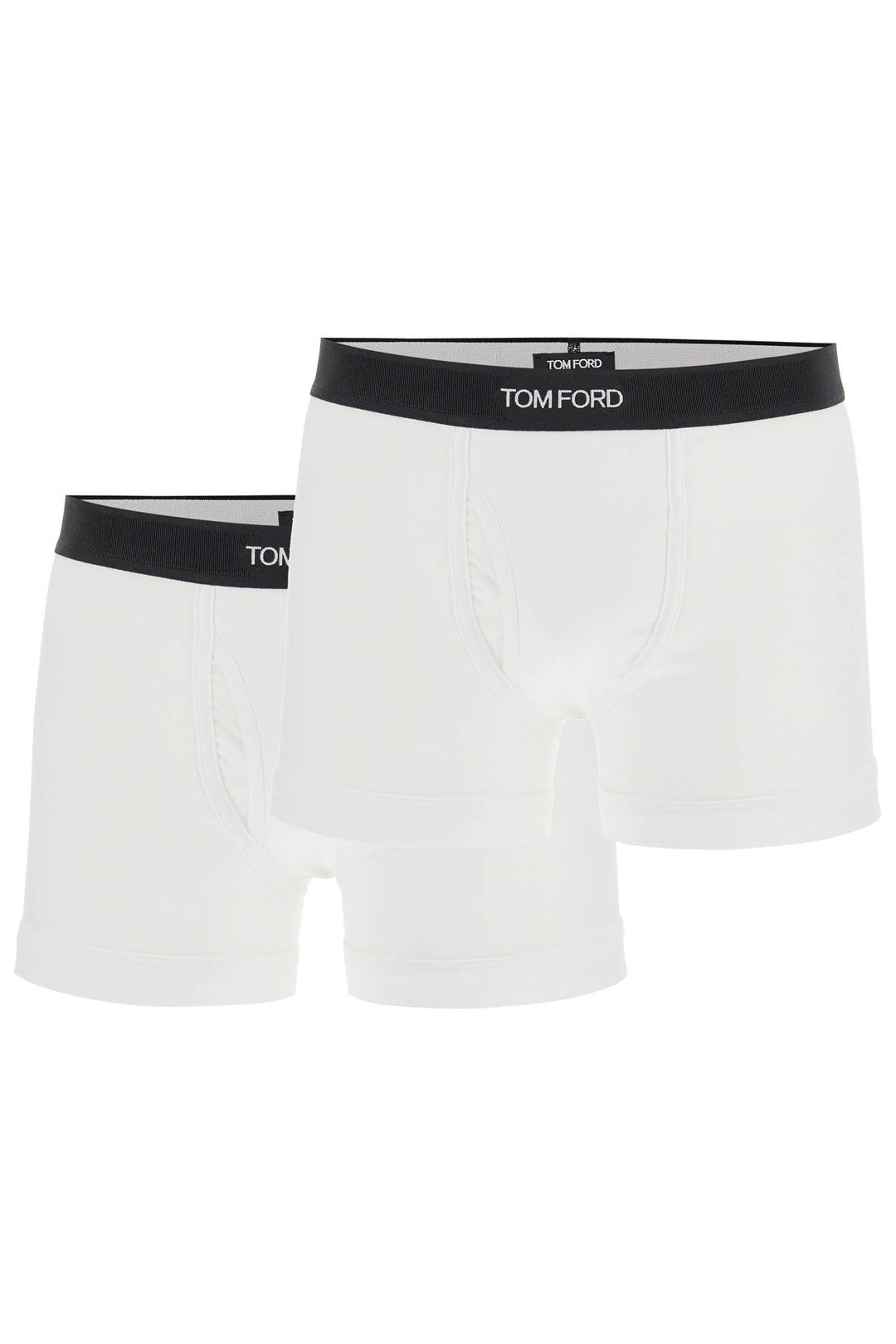 Cotton Bi Pack Boxer Briefs With Logo Band