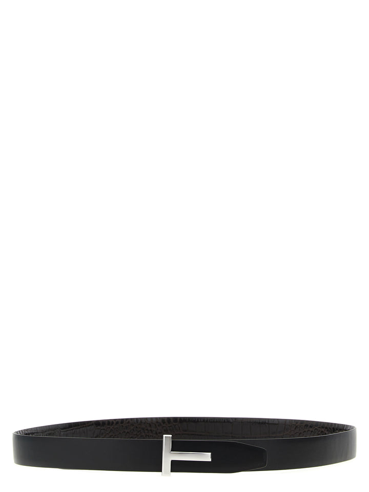 Tom Ford Reversible Crocodile Leather Belt Belts - Brown | 0825f110cea4569e9a276cb1c0dd3cd17f3ca5b8