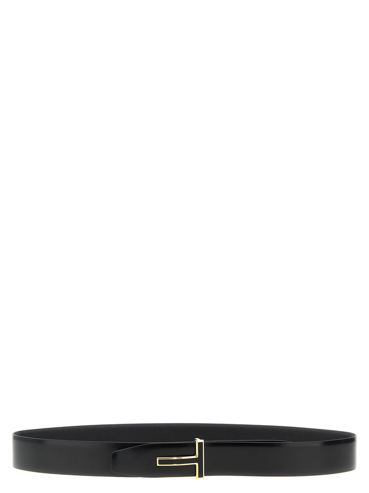 Tom Ford Logo Buckle Reversible Belt Belts - Black | 7d4e329862a1a923681423f215c398812f3ddfce