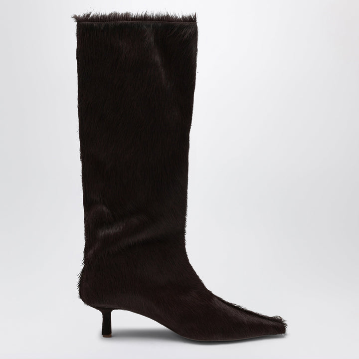 Senso Brown Telkai Boots In Calf Hair