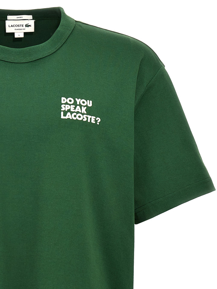 Do You Speak Lacoste? T-Shirt Green