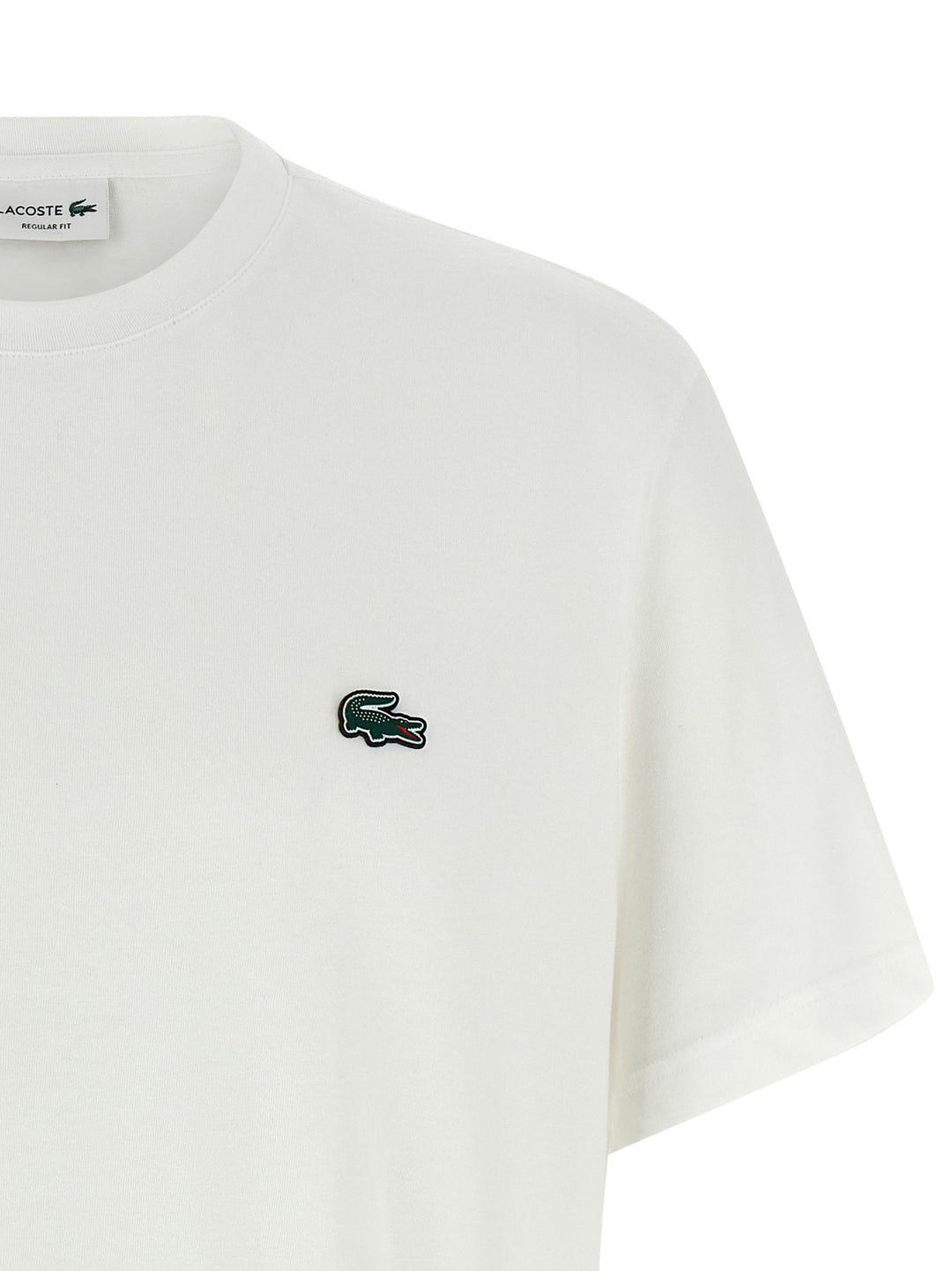 Lacoste Logo Patch T-shirt - White | 843a07817f685c6db5a8c98cdfbba1fbca4f6a4b