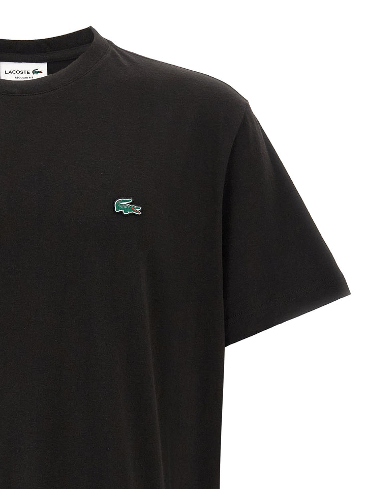 Lacoste Logo Patch T-shirt - Black | 205f38732969502fb5e4f93b3146c41b47c6a278