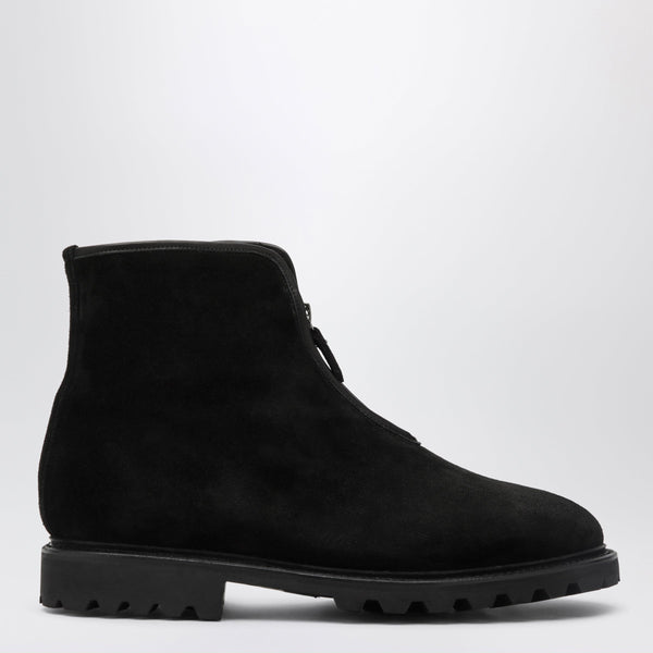 Black The Alpine Boot Ankle Boots In Pebbled Leather