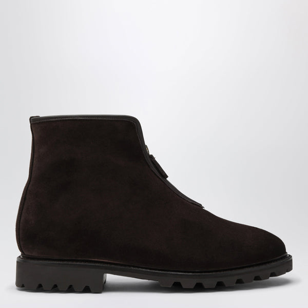 Brown The Alpine Boot Ankle Boots In Pebbled Leather