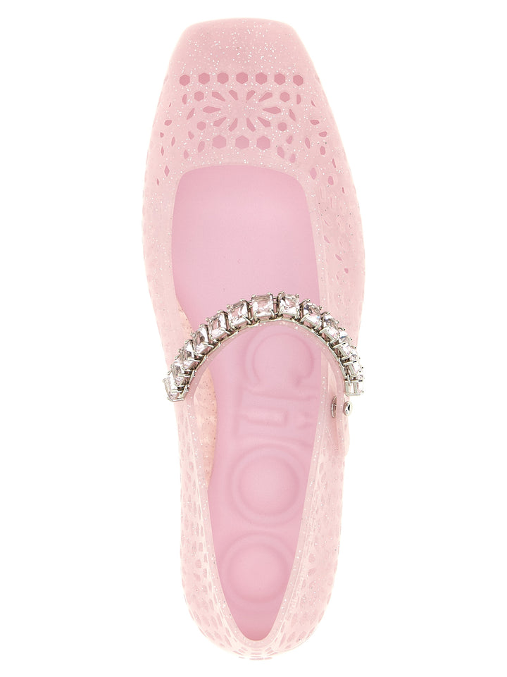 Jimmy Choo The Jelly Flat shoes - Pink | 4cd26ccb6b08074d7758bf50cd0505f96de22498
