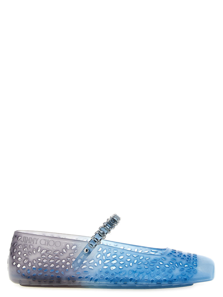 Jimmy Choo The Jelly Flat shoes - Blue | cdd043a46c645aed5a5253bb325ccc33ccd5309e