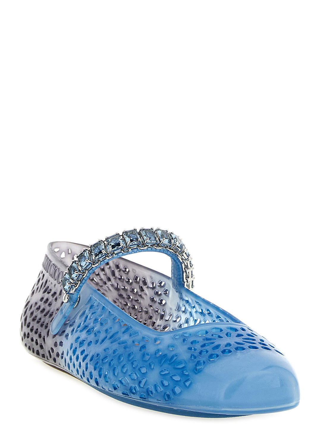 Jimmy Choo The Jelly Flat shoes - Blue | d3b3cde5cd231027a676efb322e064ed56bc27bb