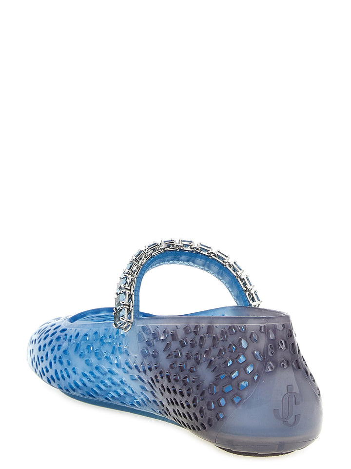Jimmy Choo The Jelly Flat shoes - Blue | 4df11d5f279726d2ace947e132fbf7cfa366cbcb