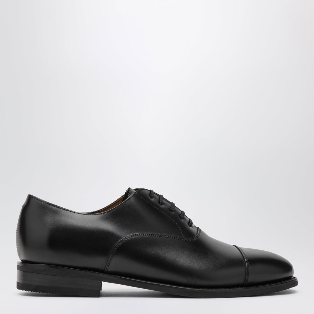 Morjas Black The Oxford Shoes In Smooth Leather