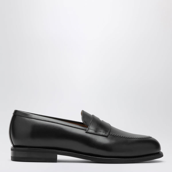 Black The Penny Loafers In Smooth Leather