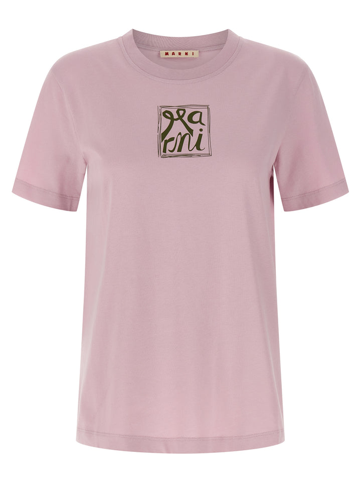 Marni Printed T-shirt - Pink | 40f166ccabcae5f9949d761c0b74fc02cfaf30a5