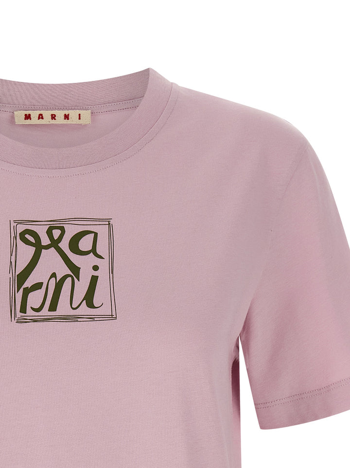 Marni Printed T-shirt - Pink | 602a1044e4614e24eaf14c997b412a01294cbc7e