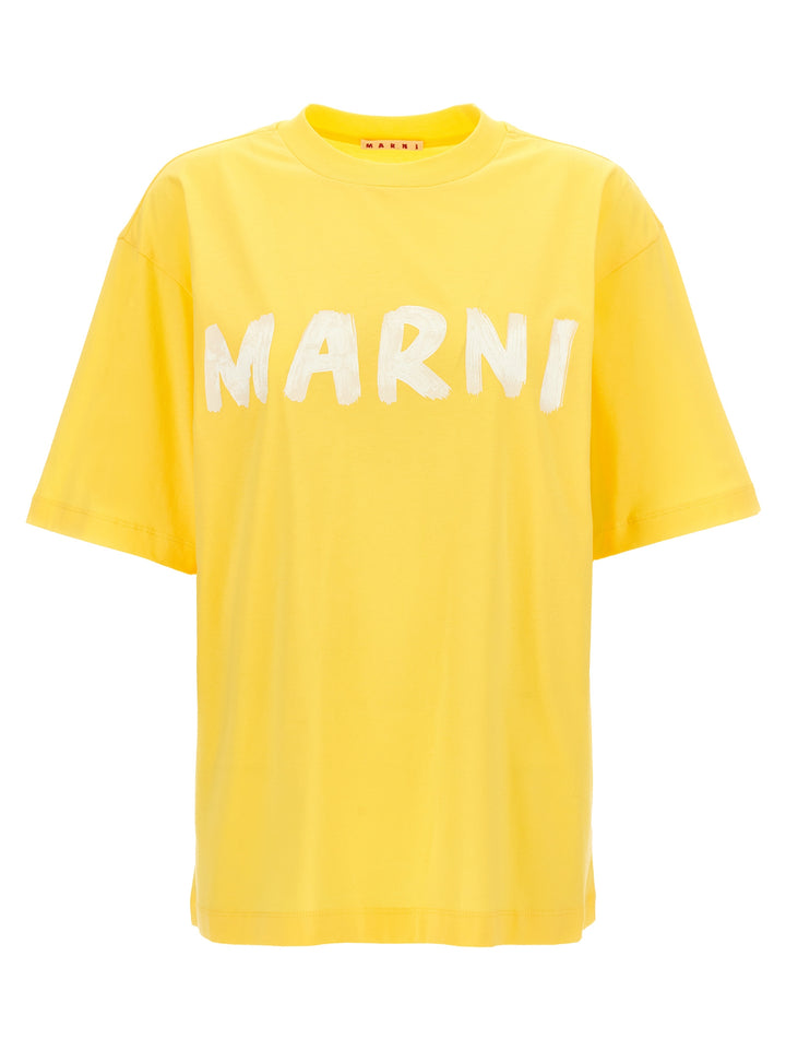 Logo Print T-Shirt Yellow