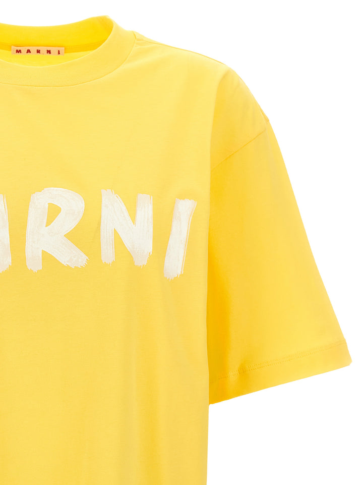 Logo Print T-Shirt Yellow