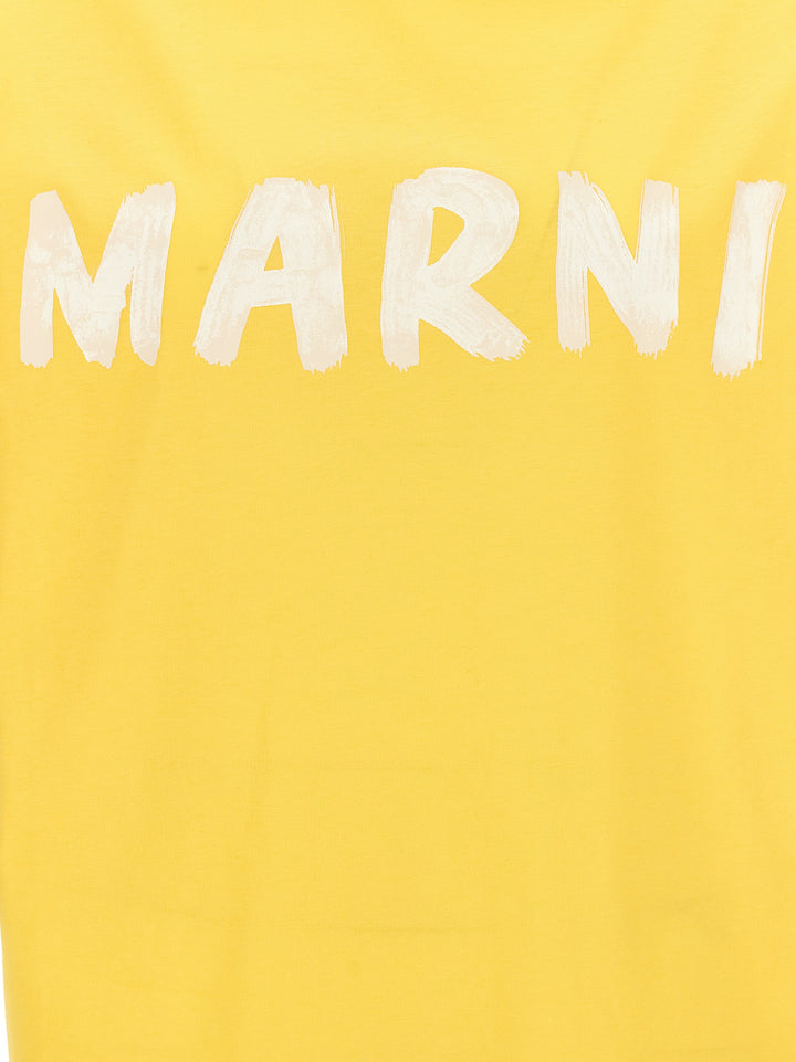 Logo Print T-Shirt Yellow