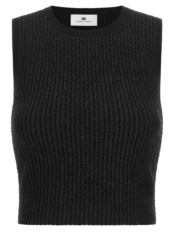 Top Tricot Tops Black