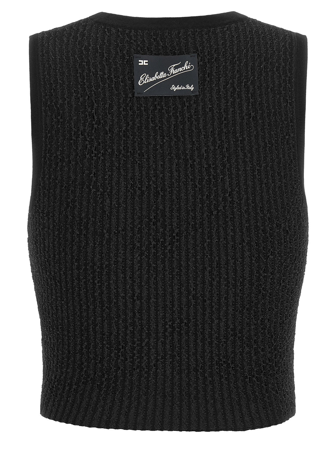 Elisabetta Franchi Top Tricot Tops - Black | 1c687acad889b6856202996a3d4d75afad8569a3