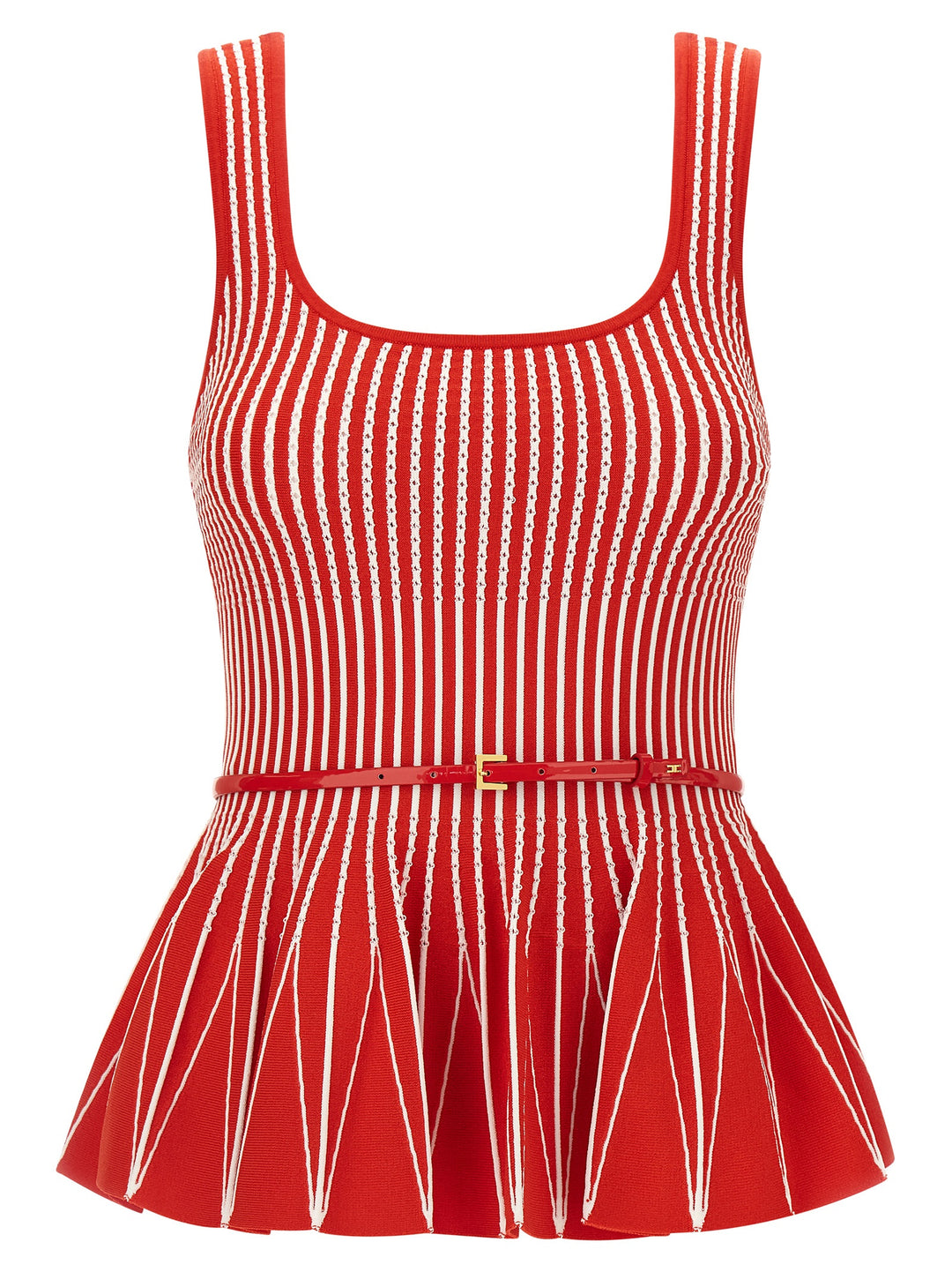 Elisabetta Franchi Tricot Top Tops - Red | f74a2aea3b08fed0ada14b58625df64794812bcb