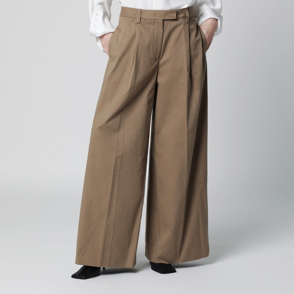 Cognac Cotton Deva Trousers