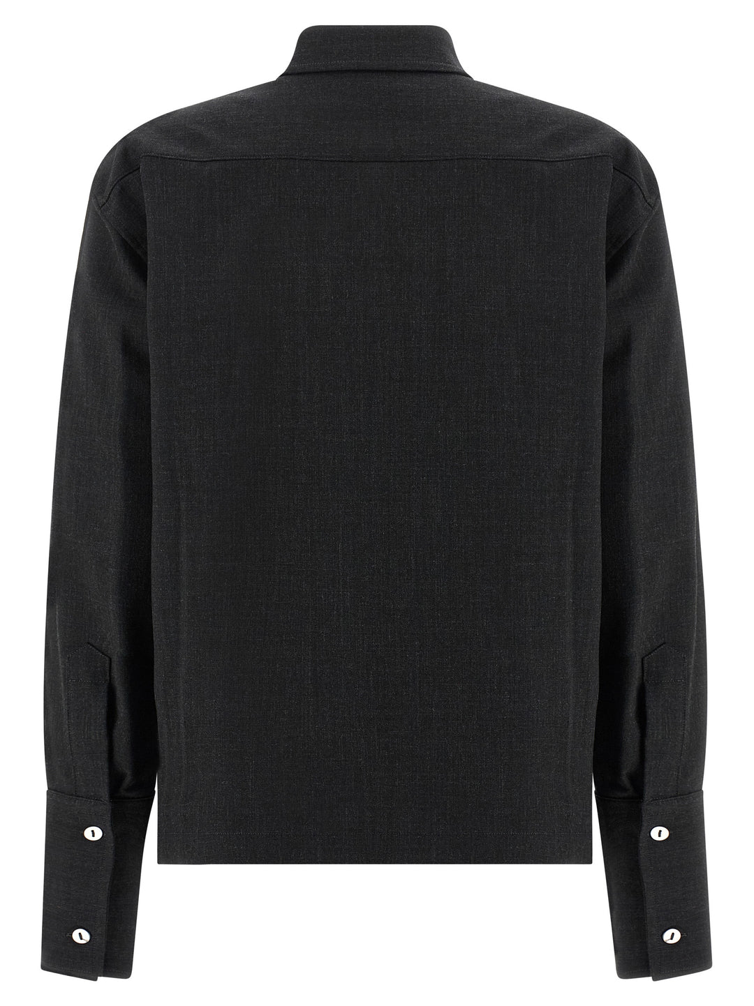 Thelatest Mélange Shirt Shirt and Blouse - Gray | eb24c5996f32270599cdf178322380d402bed794