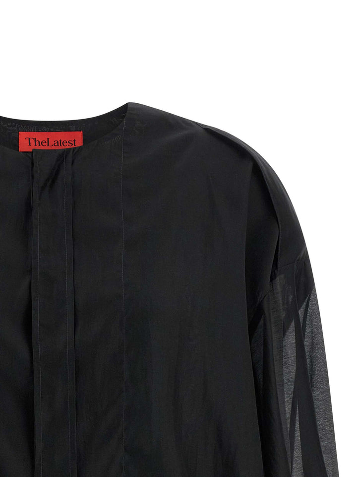 Thelatest Diana Shirt and Blouse - Black | f2f20e1c3b557b6b934b6346e20de1cf006be268