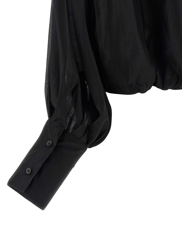 Thelatest Diana Shirt and Blouse - Black | 8e61a383daaf8c10e17abe59b8aff96702dacea5