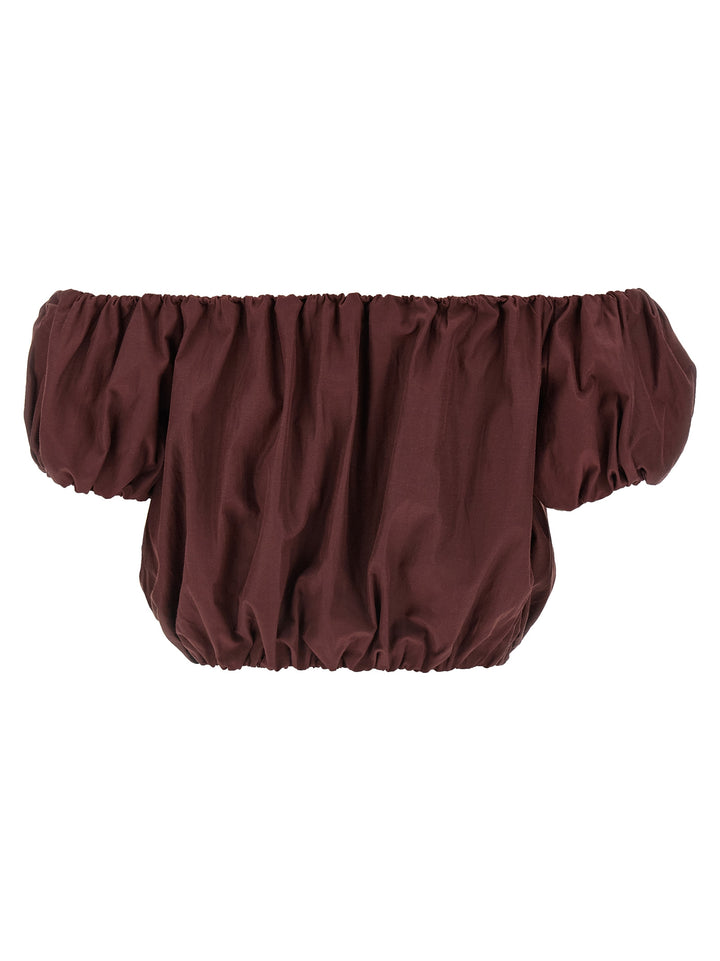 The Andamane Ballon Tops - Bordeaux | 0550299f687d6ce55d994b42679ac14ec271ad70