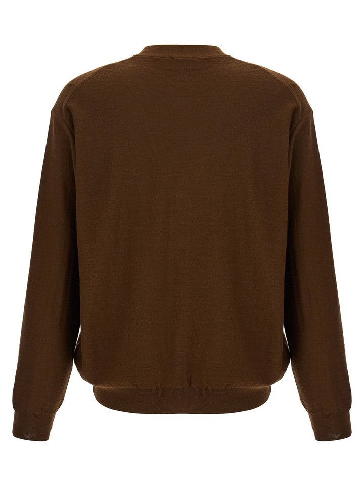 Relaxed Twisted Sweater, Cardigans Brown