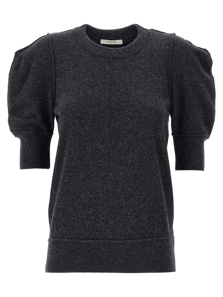 Short Sleeve Sweater Sweater, Cardigans Gray