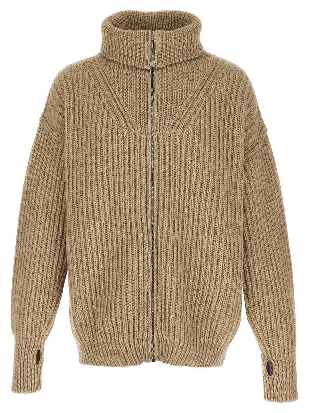 Ribbed Cardigan Sweater, Cardigans Beige