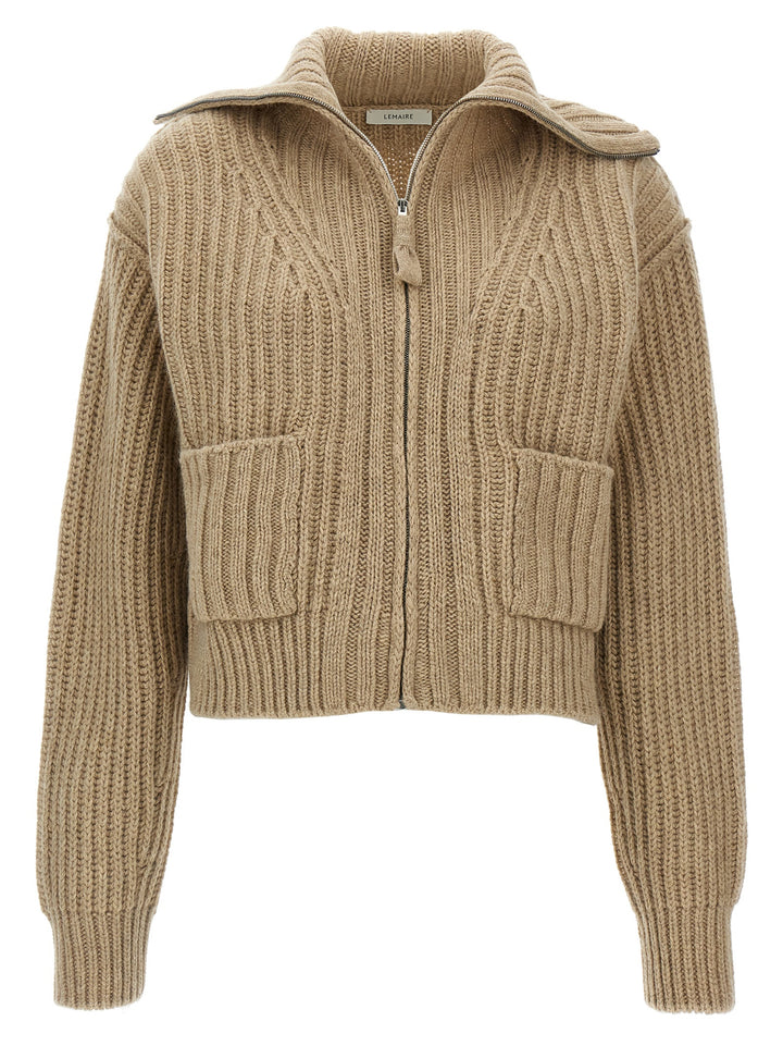 Trucker Sweater, Cardigans Beige