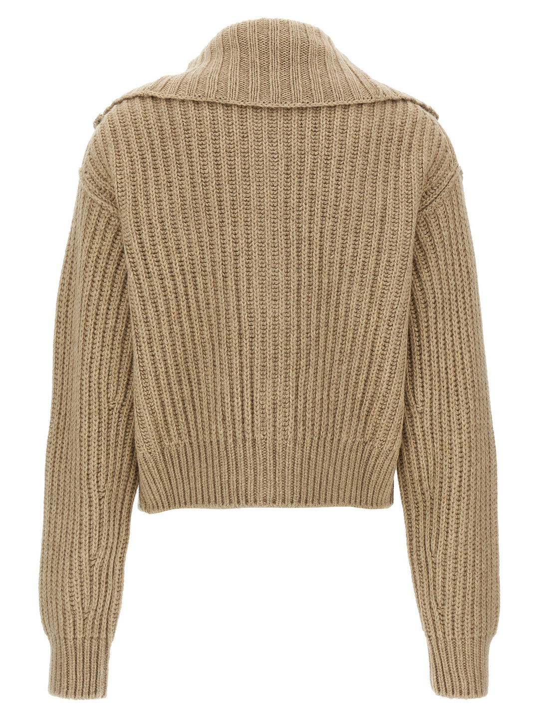 Trucker Sweater, Cardigans Beige