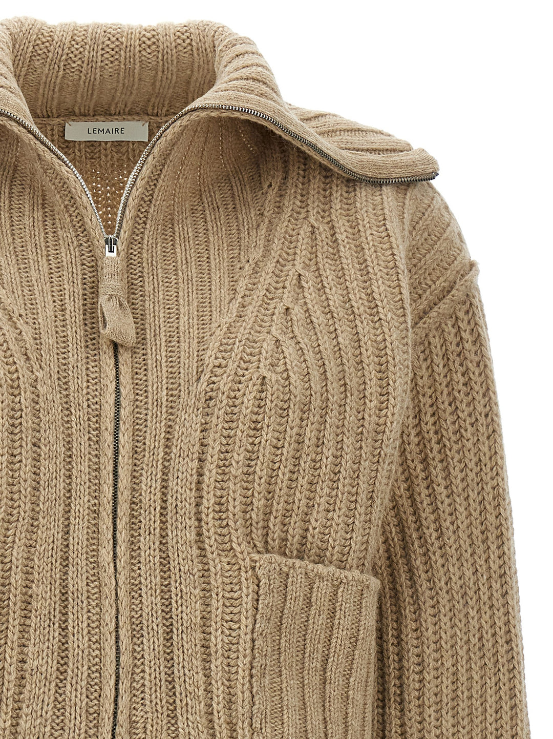 Trucker Sweater, Cardigans Beige