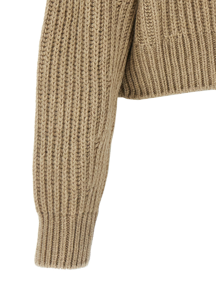 Trucker Sweater, Cardigans Beige