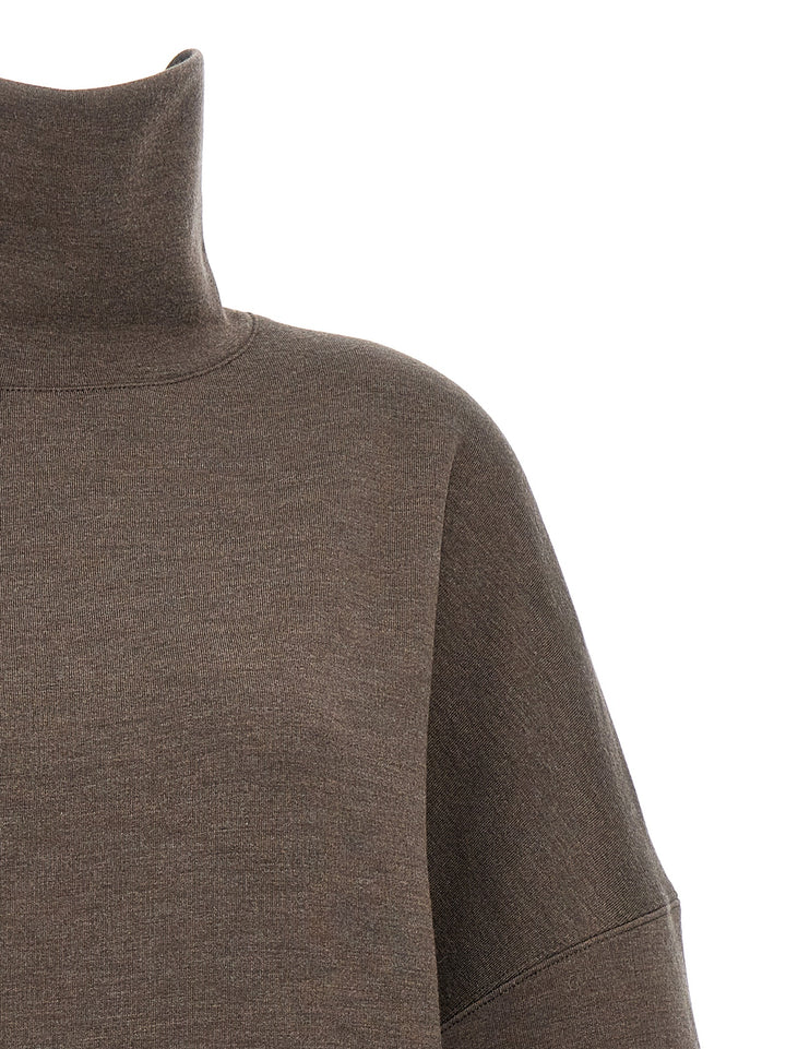 Wool Sweatshirt Brown