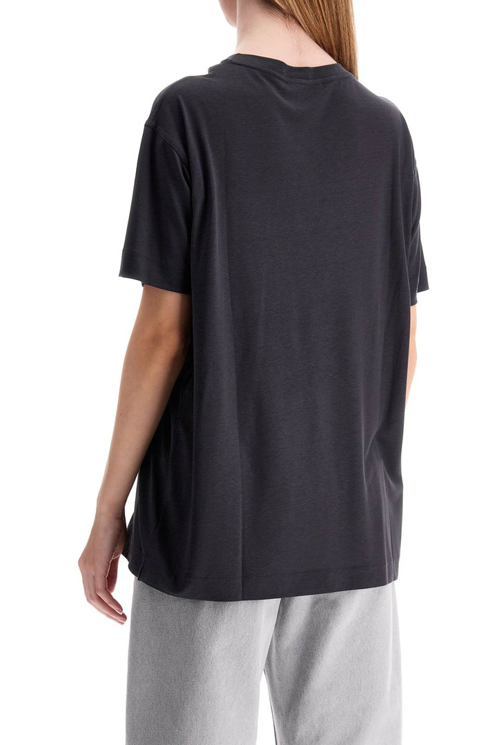 Silk Crewneck T Shirt