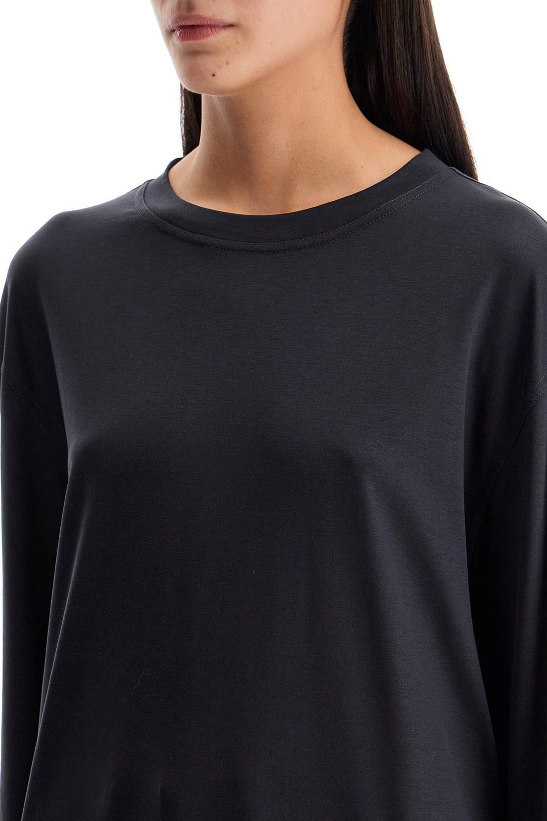 Long Sleeved Silk T Shirt For