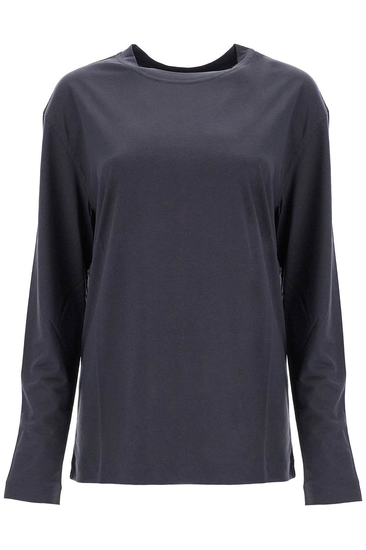 Long Sleeved Silk T Shirt For