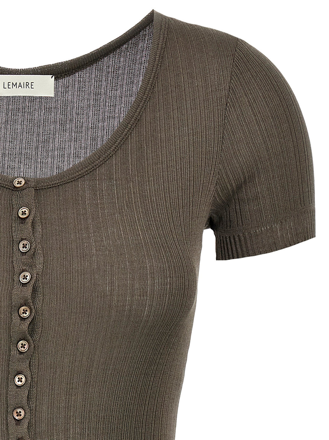Lemaire Ribbed Body Tops - Brown | c4fb0de7b9a2b7d4f1246b7ec2cf007172f86fcd